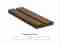 ThermoWood - smrk palubka 3D obkladový panel - dvojitý rhombus Luna Dual 26 x 142 mm